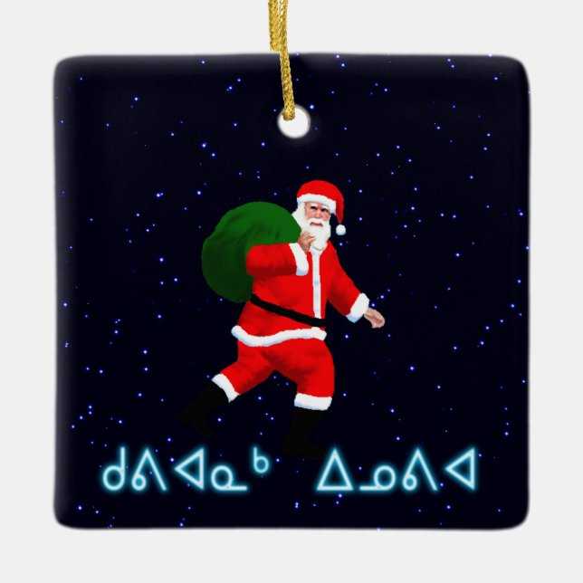 Ornement En Céramique Kuvianak Innovia - Père Noël (Devant)