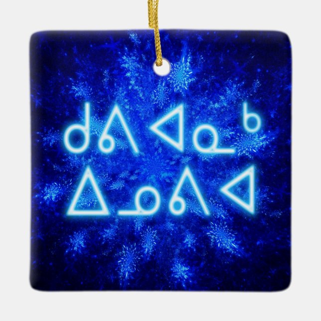 Ornement En Céramique Kuvianak Innovia - Snowburst (Devant)