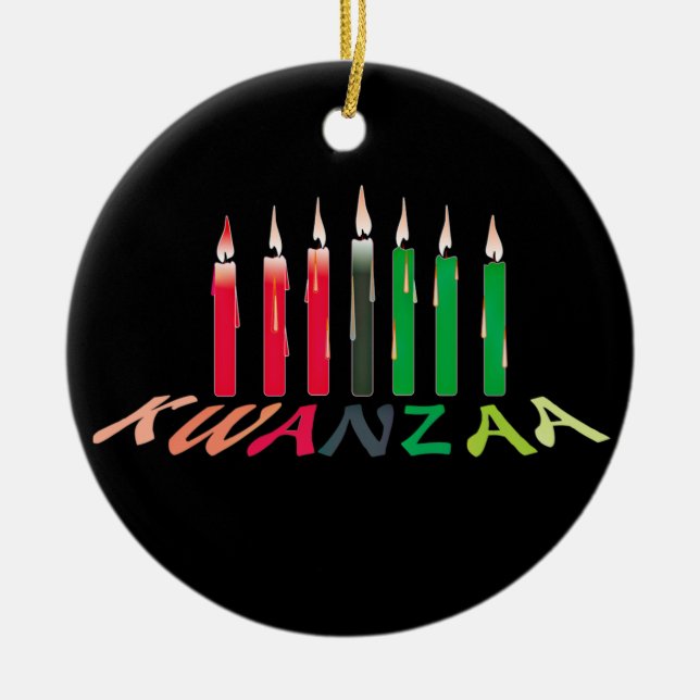 Ornement En Céramique Kwanzaa mire l'ornement (Devant)