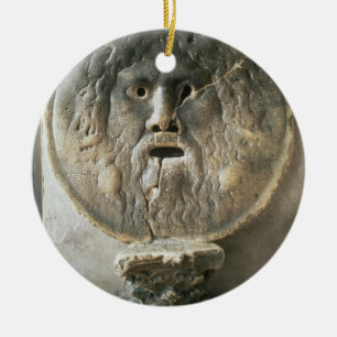 Ornement En Céramique La Bocca di Verita (la bouche de vérité) (photo)