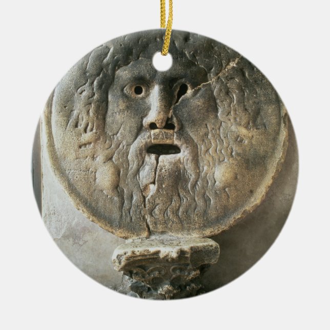 Ornement En Céramique La Bocca di Verita (la bouche de vérité) (photo) (Devant)