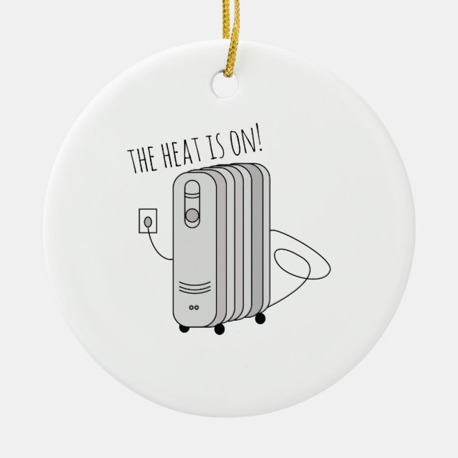 Ornement En Céramique La chaleur est allumée (Devant)