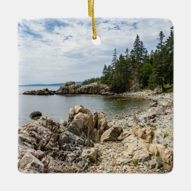 Ornement En Céramique La côte du Maine (Devant)