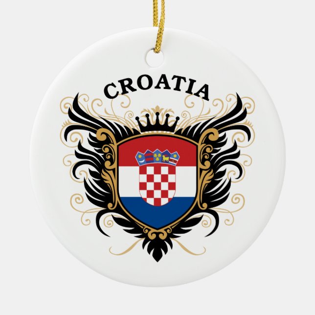 Ornement En Céramique La Croatie (Devant)