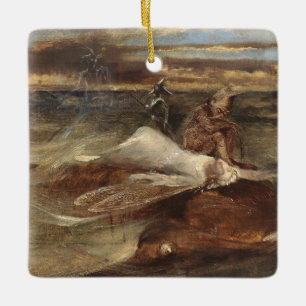 Ornement En Céramique La fée et le serpent de mer