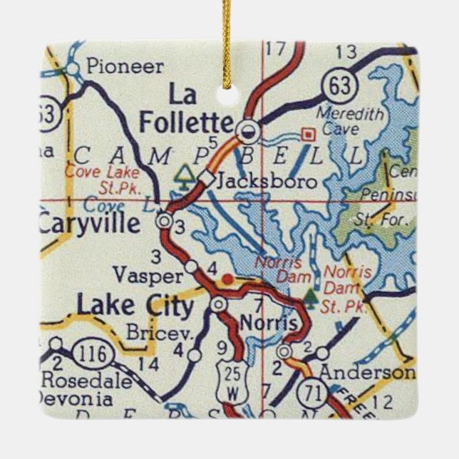 Ornement En Céramique La Follette TN (Dos)