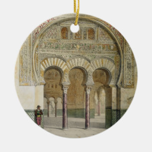 Ornement En Céramique La galerie de la cour des lions à Alhambra,