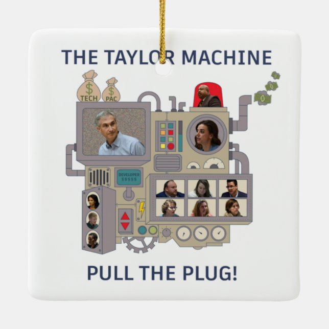 Ornement En Céramique La machine de Taylor (Dos)