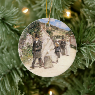 Ornement En Céramique La Marche Nuptiale par Robinson, Jeunes Mariés Vin