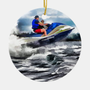 Ornement En Céramique La mer font dedans