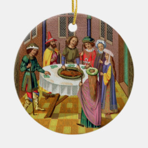 Ornement En Céramique La pâque des juifs, télécopie d'un XVème siècle MI