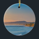 Ornement En Céramique La plage de South Carlsbad<br><div class="desc">Plage de South Carlsbad,  Californie,  États-Unis.</div>