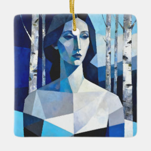 Ornement En Céramique La Pose de « Caelith » – Un Portrait Abstrait