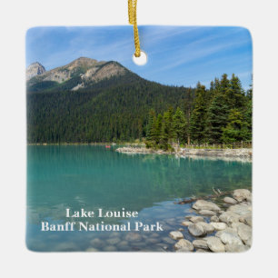 Ornement En Céramique Lac Louise à Banff Canada