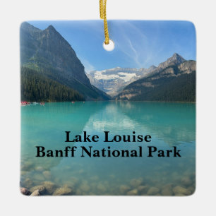 Ornement En Céramique Lac Louise à Banff Canada