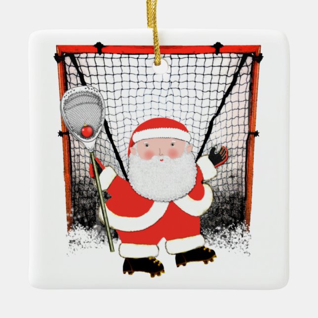 Ornement En Céramique Lacrosse Goalie 2022 Collectible (Devant)
