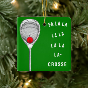 Ornement En Céramique Lacrosse Goalie Collectif