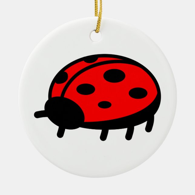 Ornement En Céramique Ladybug (Devant)