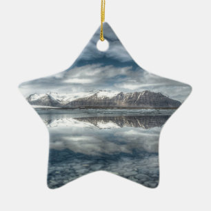 Ornement En Céramique Lagune glaciaire de Jokulsarlon, Islande