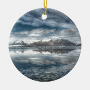 Ornement En Céramique Lagune glaciaire de Jokulsarlon, Islande