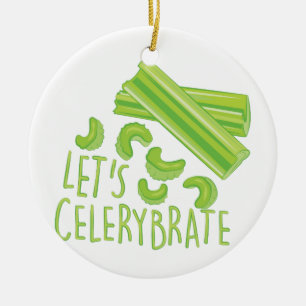 Ornement En Céramique Laisse Celerybrate