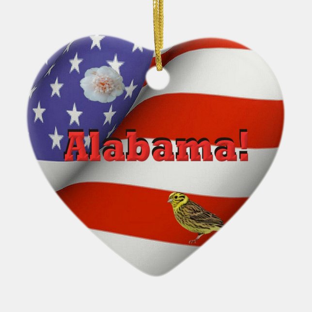 Ornement En Céramique L'Alabama (Devant)
