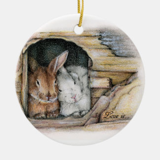 Ornement En Céramique L'amour est…