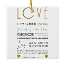 L'amour est patient Typographie de verset biblique
