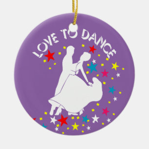Ornement En Céramique L'amour pour la danse