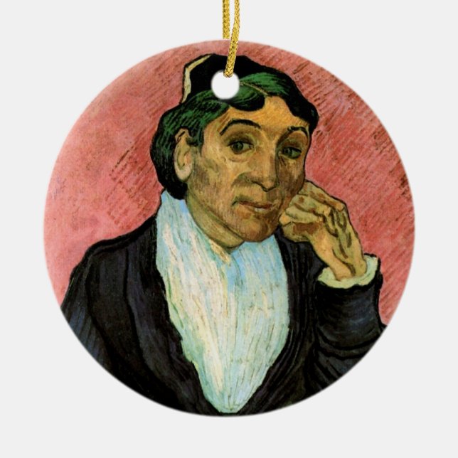 Ornement En Céramique L'Arlésienne (Madame Ginoux) de Vincent van Gogh (Devant)