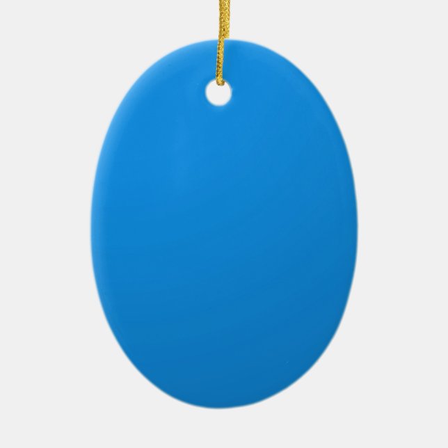 Ornement En Céramique L'artiste a créé la nuance bleue de couleur : (Devant)