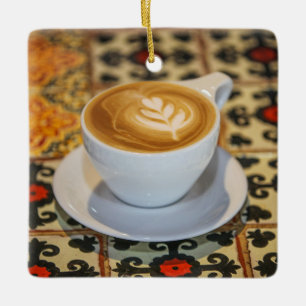 Ornement En Céramique Latte sur carrelage mexicain   Pescadero, Mexique