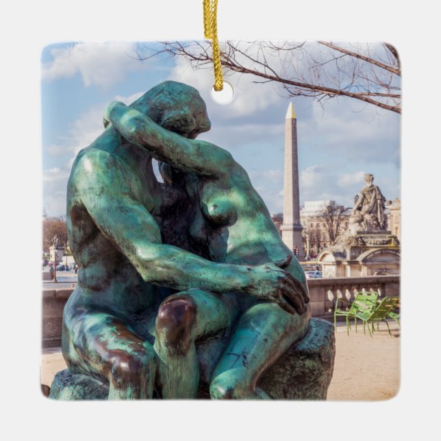 Ornement En Céramique Le baiser d'Auguste Rodin aux Tuileries, Paris (Devant)