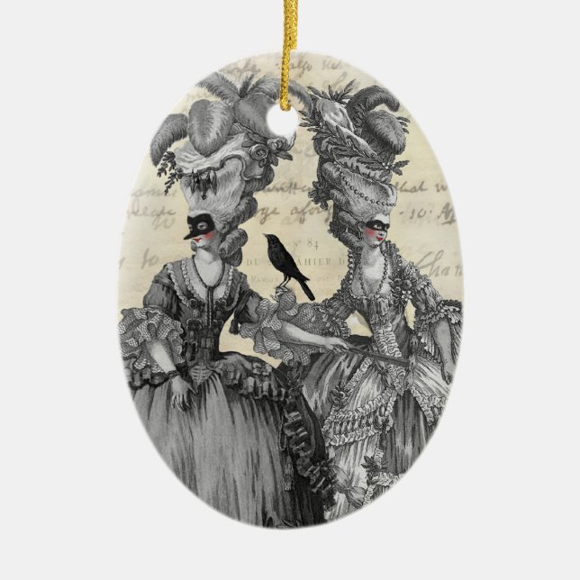 Ornement En Céramique Le bal d'Halloween (Devant)