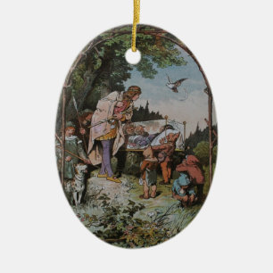 Ornement En Céramique Le blanc de neige attend pour être réveillé par