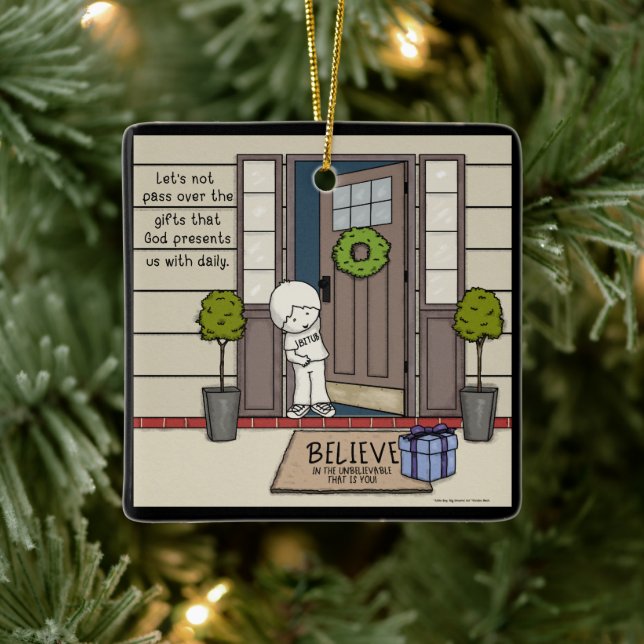 Ornement En Céramique Le cadeau quotidien de Dieu (Arbre)