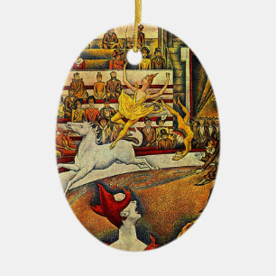 Ornement En Céramique Le cirque de Georges Seurat (1891)