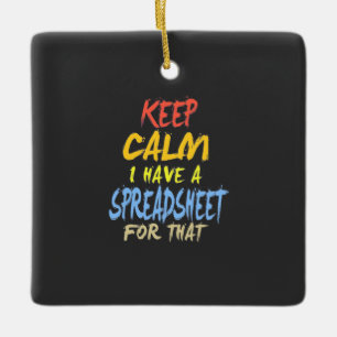 Ornement En Céramique Le Comptable A Une Feuille De Calcul Pour Cela