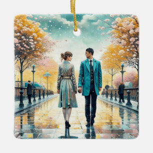 Ornement En Céramique Le destin nous a réunis