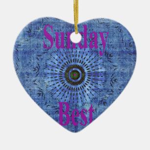 Ornement En Céramique Le dimanche