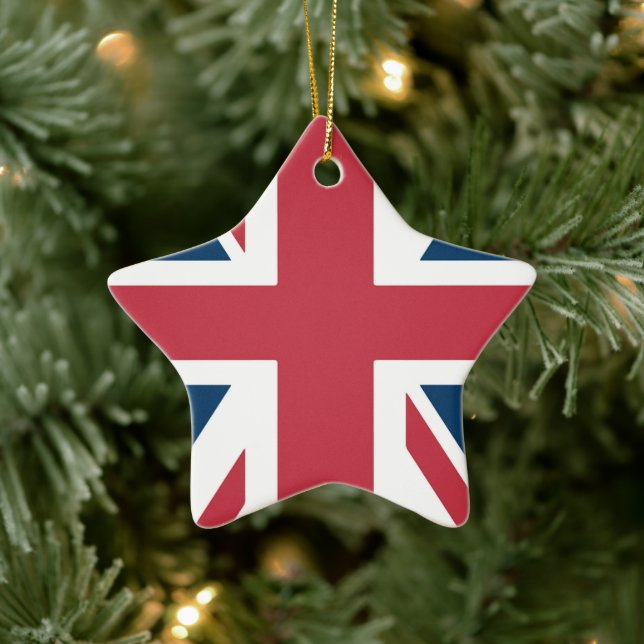 Ornement En Céramique Le drapeau britannique Union Jack (Arbre)