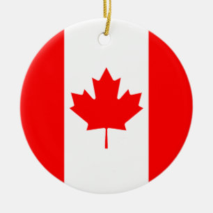 Ornement En Céramique Le drapeau canadien, Canada