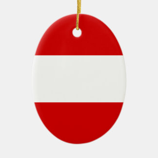 Ornement En Céramique Le drapeau de l'Autriche