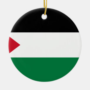 Ornement En Céramique Le drapeau palestinien (علمفلسطين)
