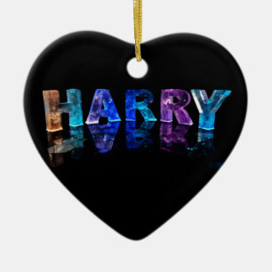 Ornement En Céramique Le Harry nommé dans 3D s'allume (la photographie)