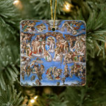 Ornement En Céramique Le jugement Dernier de Michel-Ange<br><div class="desc">Le jugement Dernier (1536 et 1541) de Michel-Ange est une fresque vintage de l'époque de la Renaissance qui recouvre l'ensemble du mur d'autel de la Chapelle Sixtine dans la Cité du Vatican. Il est centré autour de Jésus-Christ dans le moment qui précède lorsque le verdict du jugement Dernier est prononcé....</div>