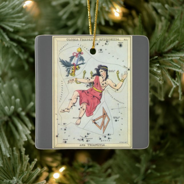 Ornement En Céramique Le miroir de l'Ukraine, la carte céleste de l'astr (Arbre)