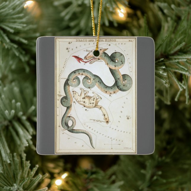 Ornement En Céramique Le miroir de l'Ukraine, la carte céleste de l'astr (Arbre)