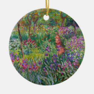Ornement En Céramique le monet fleurit le cru le-iris-jardin-à-giverny