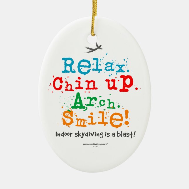 Ornement En Céramique Le parachutisme d'intérieur est un souffle ! (Devant)